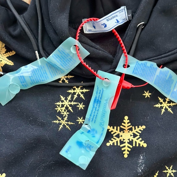 Off-White Black Hoodie NWT M - Picture 8 of 8